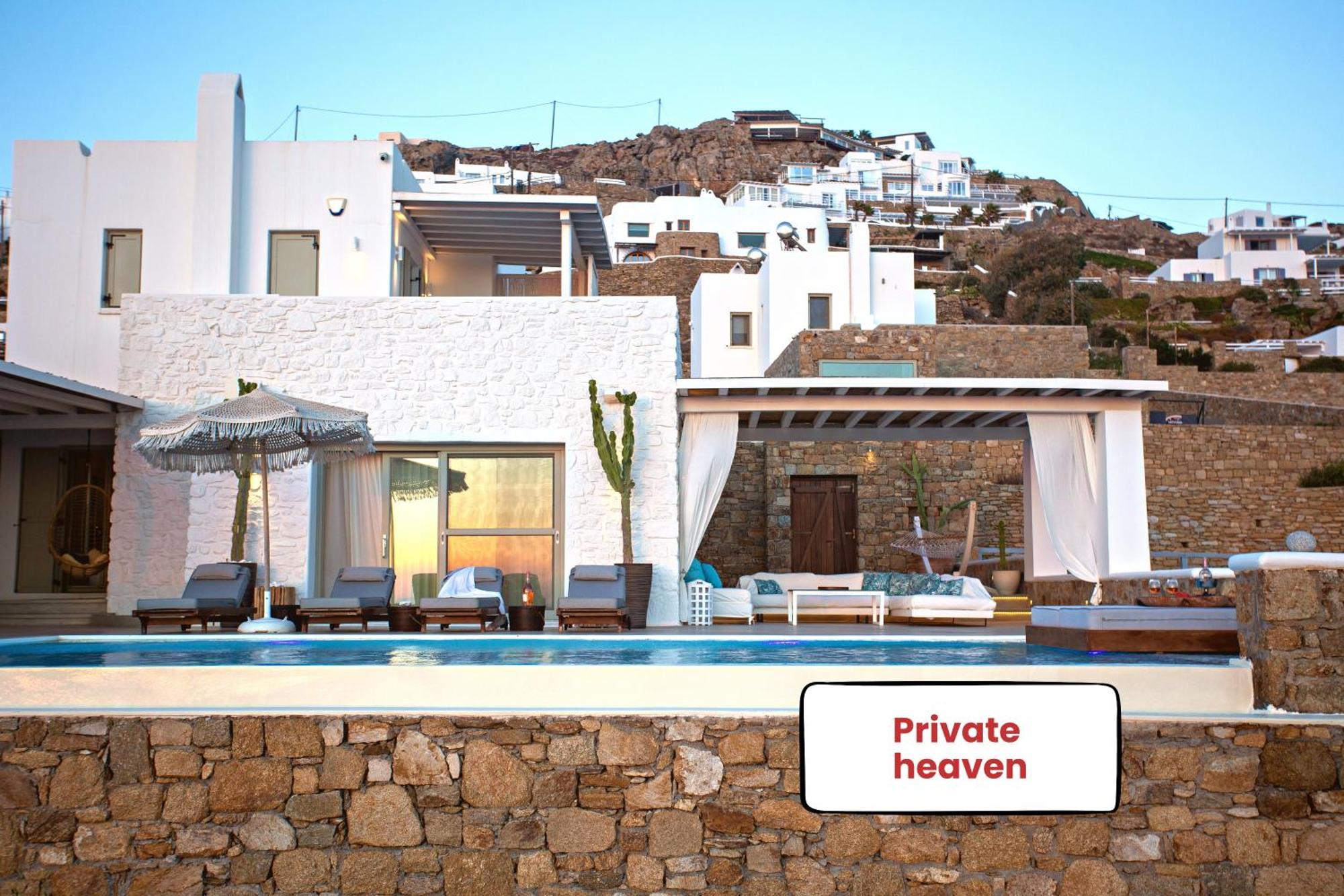 Villa Panamera Mykonos, Private Heaven, Supreme View! Fanari  Exterior foto